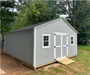Large backyard storage shed