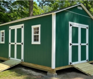 Large backyard storage shed