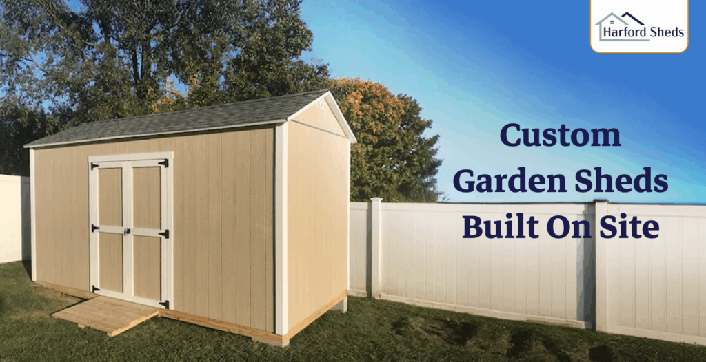 Custom garden shed built on-site for a lasting backyard style