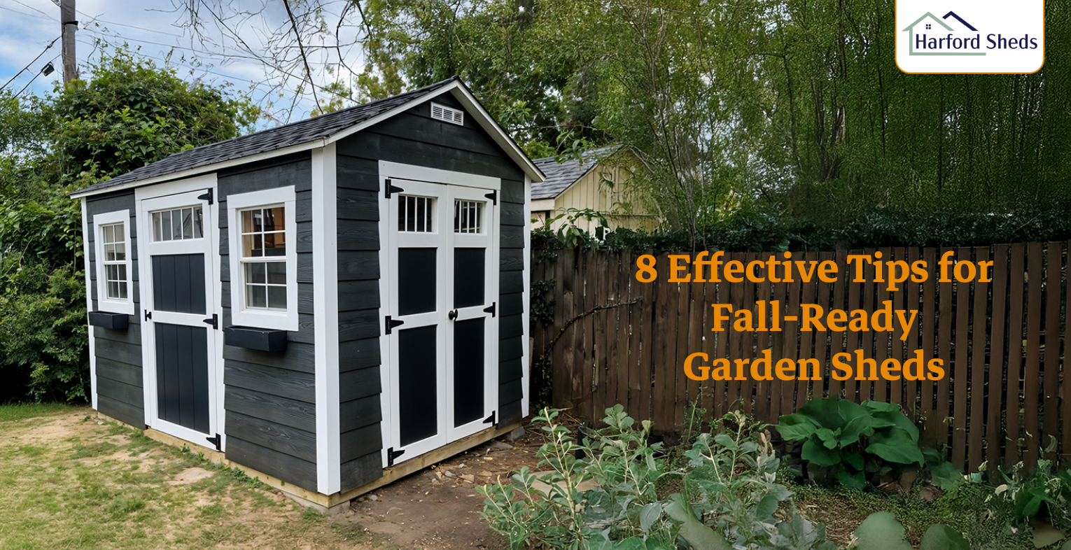 Keep your shed organized for seasonal use and efficiency